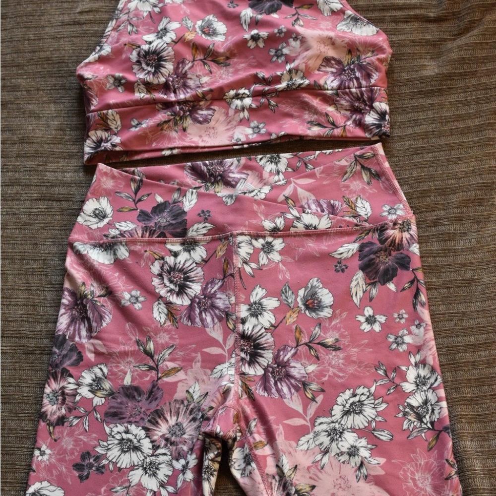 Floral Pink Leggings